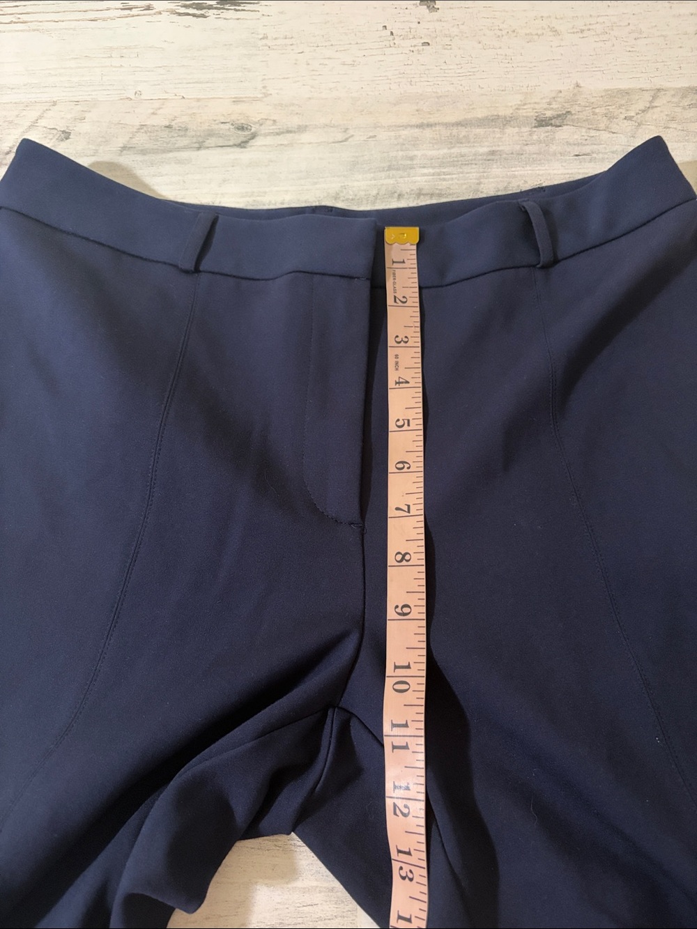 J McLaughlin Tailored Women's Navy Straight-Leg Trousers Size 10 - Picture 7 of 8